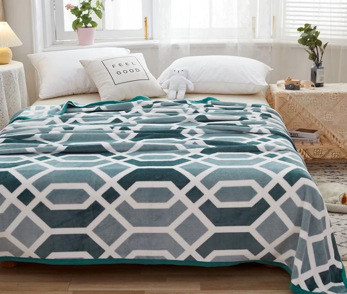 Wholesale Customize Flannel Fleece Manta Cheap Embossed Oversized Throw Blanket