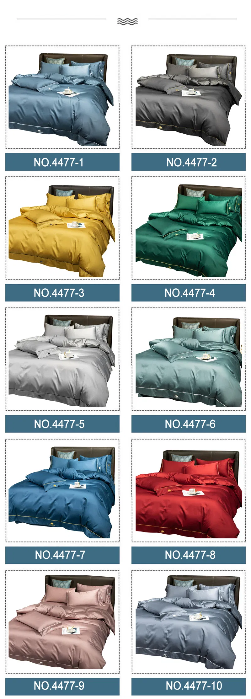 Wholesale Exporter 5 Star Hotel Bedding Set Smooth Soft Cotton Duvet Cover Bedsheet