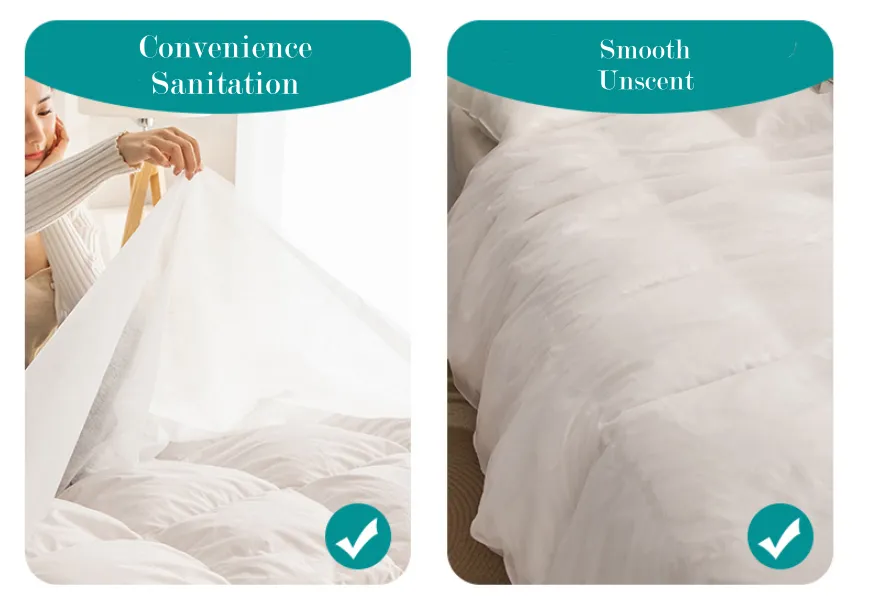 Wholesale Soft Comfortable Hotel Queen Size Bedding Sets Disposable Bed Sheets for Travel